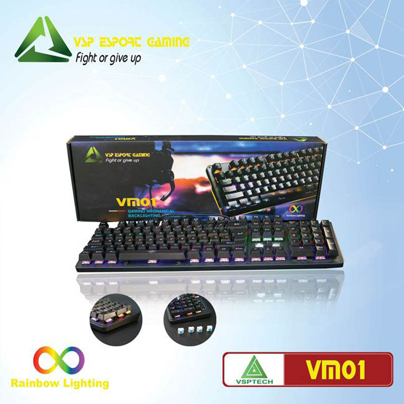 Bàn phím cơ Gaming VSP eSport VM01