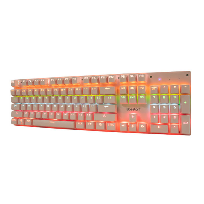 Bộ combo chuột bàn phím Cơ Bosston EK9350 Pink màu hồng