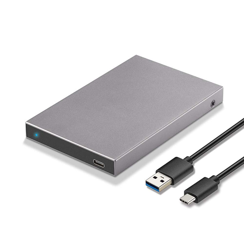 Box ổ cứng HDD SSD Sata 2.5 hỗ trợ 2TB USB 3.2 Type-C SSK HE-C600